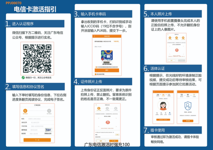 广东电信激活流程图