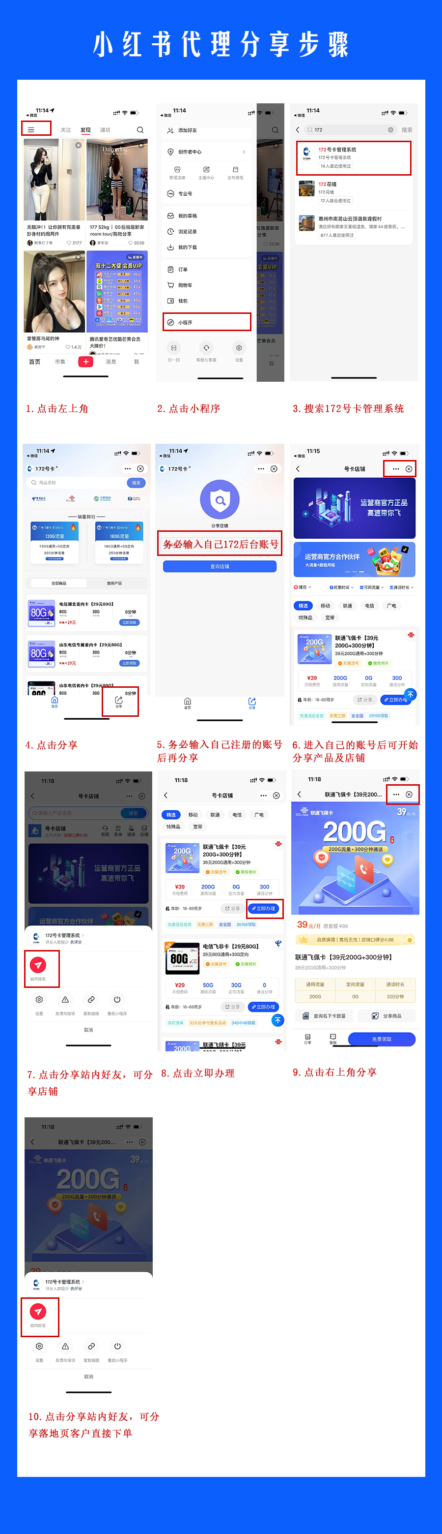 小红书推广流程图