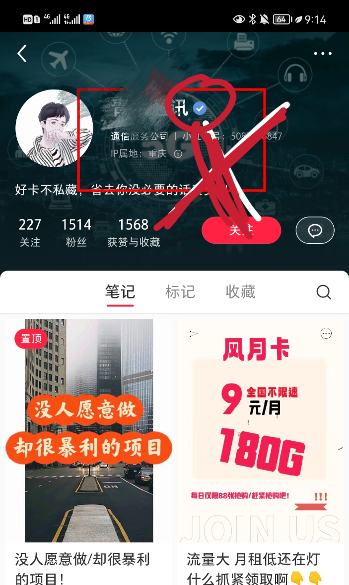 小红书专业号示例