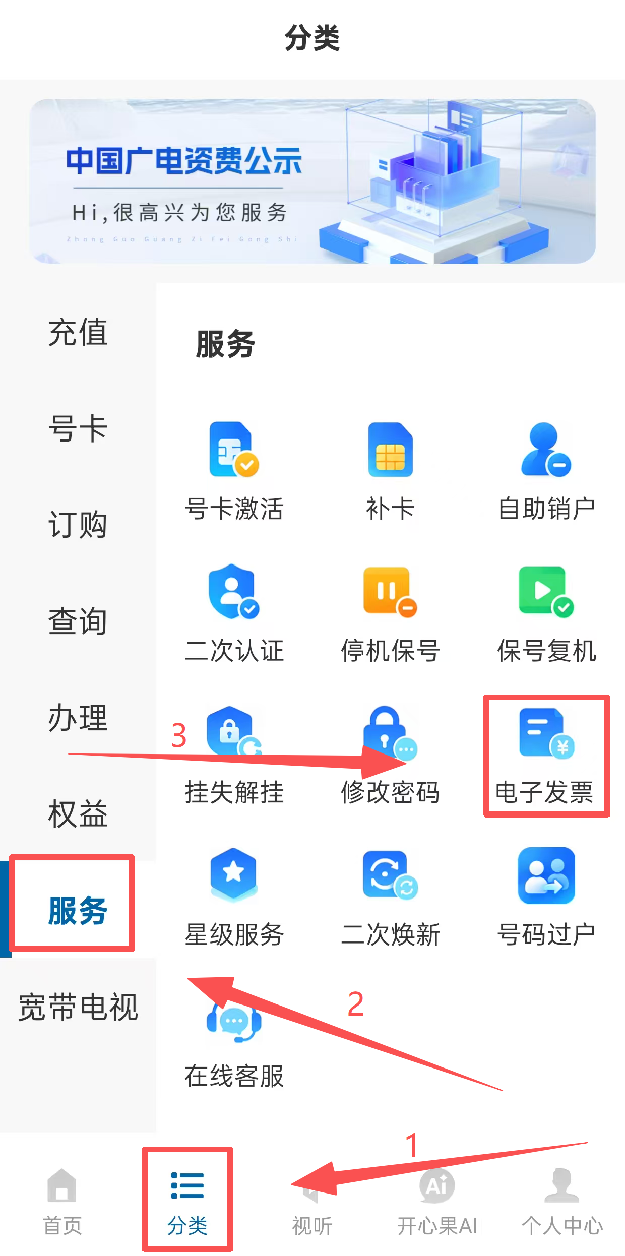 电子发票入口